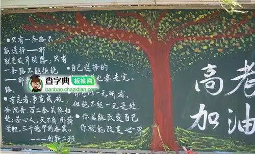 和高考有关的黑板报设计和高考有关的黑板报图片查字典板报网