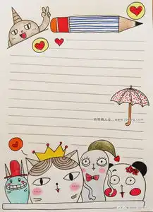 9张可爱的卡通手帐版面设计图