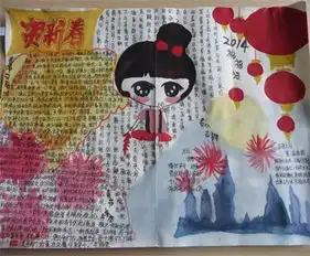 春节手抄报浓浓的年味