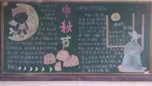手抄报丨中秋节手抄报图片素材模板文字...为孩子收藏