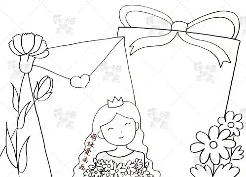 女神节快乐38妇女节主题手抄报模板,简单又好看,含内容文字