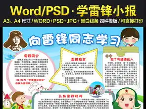 学雷锋小报学雷锋纪念日手抄报电子模板图片worddoc设计图下载学雷锋手抄报大全编号17525687