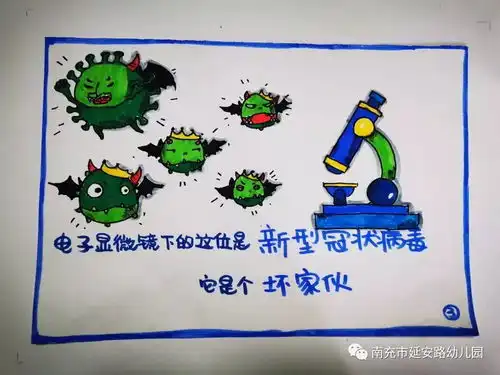 新型冠状病毒卡通图片是什么样的