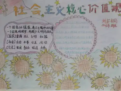 核心价值明方向,脊梁初心向中华记二年级2班社会主义核心价值观教育