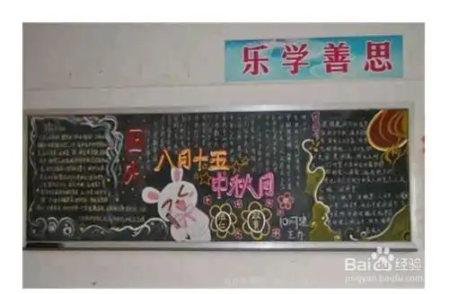 中秋节黑板报怎么画