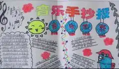 手抄报图片小学生音乐手抄报版面设计图
