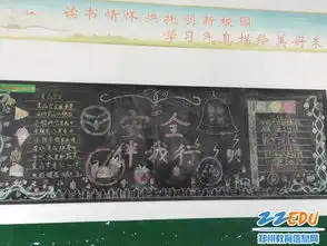 广武镇第二小学开展安全教育黑板报展示活动郑州校园网
