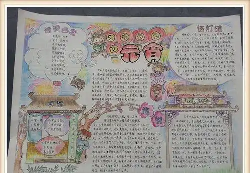 小学元宵手抄报大全