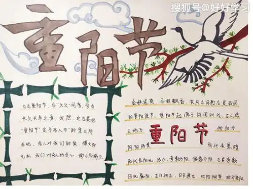 重阳节手抄报简单易画图