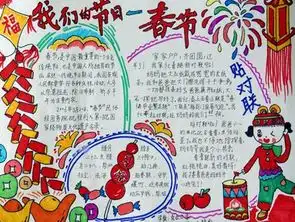 鸡年春节手抄报