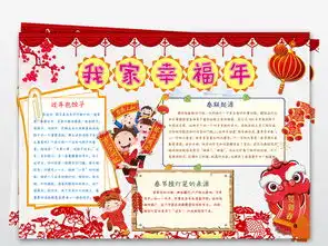 我家幸福年小报春节新年手抄报模板下载图片素材worddoc4.14mb元旦手抄报大全节日手抄报
