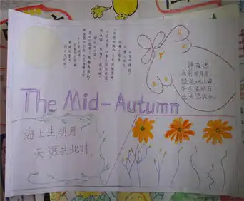 中秋节黑板报那个中秋之夜