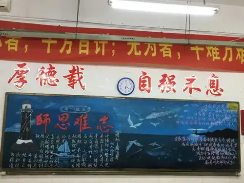 漳州立人学校开展感念师恩主题板报活动