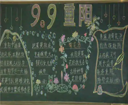 重阳节手抄报重阳节的习惯
