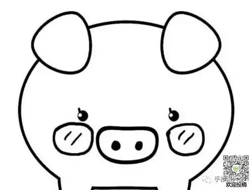 线条边框简笔画图片大全简笔画猪手抄报图片边框版式大全