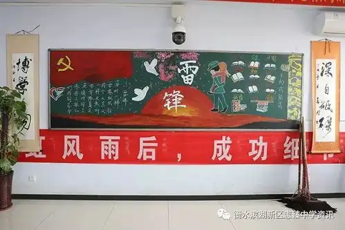 志花样少年,学雷锋板报