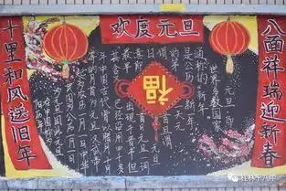 五彩缤纷,喜迎元旦记十八中元旦板报比赛