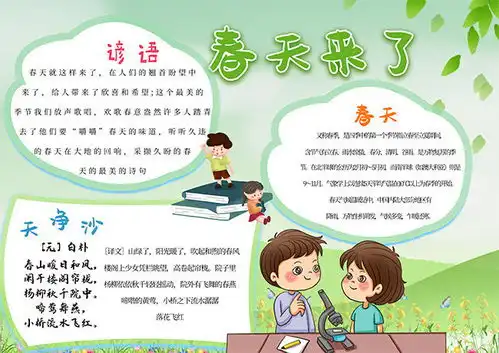 春天来了手抄报模板下载
