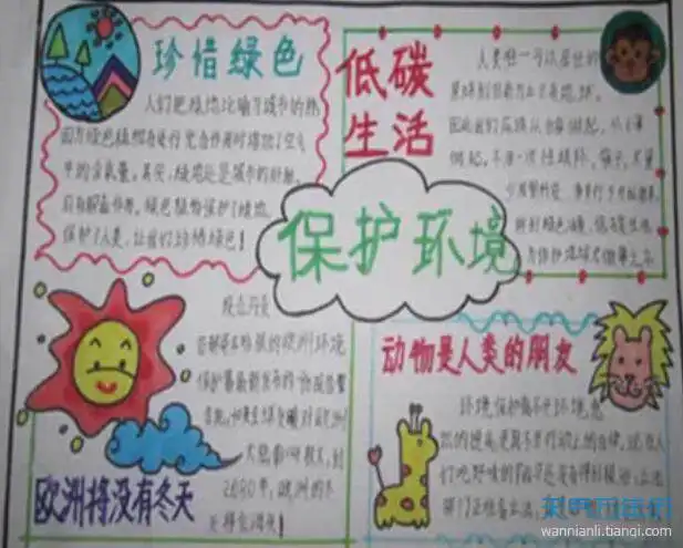 2020绿色环保手抄报2020绿色环保手抄报简单又漂亮
