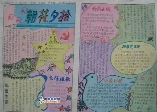 朝花夕拾的手抄报照片