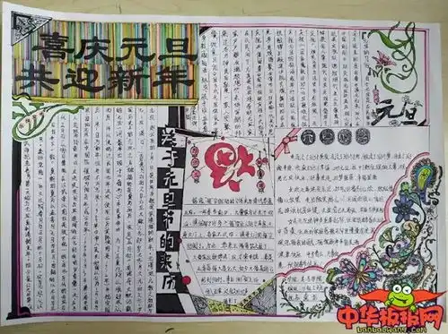 每逢佳节做小报,你要找的元旦word版小报模板都在这了