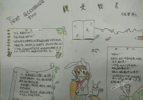 课文积累手抄报图片