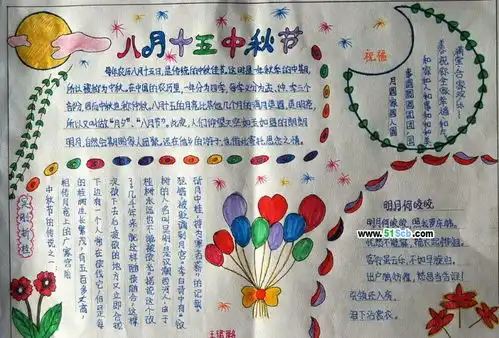 中秋节手抄报别样中秋夜