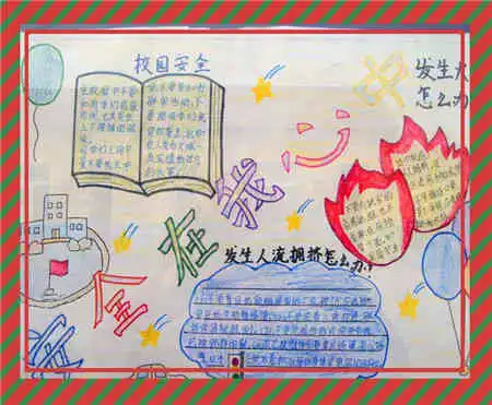 安全教育手抄报做个有责任心的学校的一员