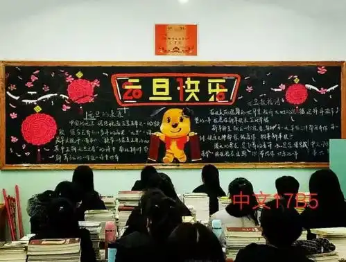 中文系庆元旦板报评比活动