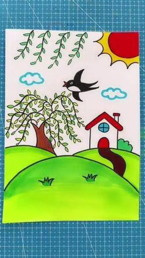 春天绘画简笔画