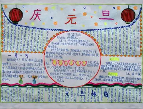关于元旦手抄报图片汇总2016