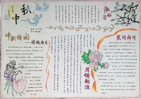 中秋节作业帮关于中秋的好词好句好段手抄报,都齐了,快帮孩子收藏