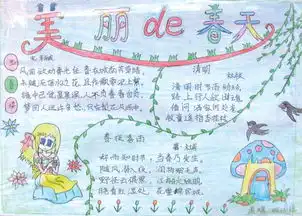 美丽的春天手抄报20字