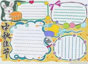 68张中秋节手抄报模板,好看易画,快给孩子保存吧可下载打印
