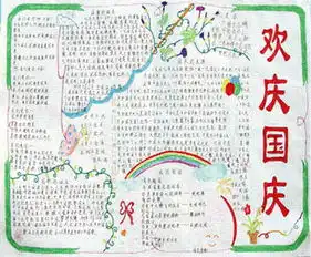 国庆节黑板报快乐国庆旅游记