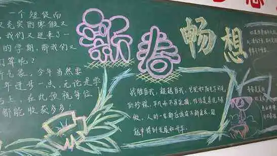 迎新年黑板报吉祥兽