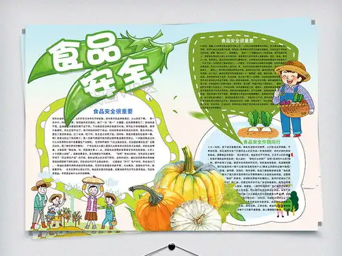 食品安全健康卫生小报图片素材psd分层格式下载食品安全手抄报大全