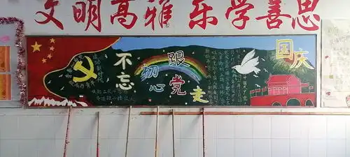 学工处团委组织开展以庆祝新中国成立72周年为主题黑板报评比活动