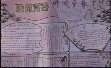 纪念五四青年节手抄报图片骄傲青春