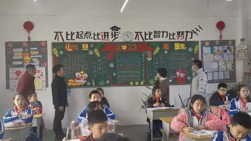 崎岭中心小学开展庆元旦迎新年黑板报及手抄报比赛