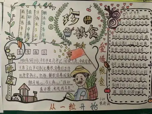 节粮为荣,浪费为耻初二学年开展争做节粮小卫士主题活动