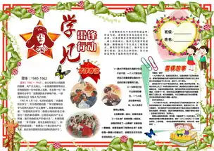 学雷锋见行动手抄报模板图片psd设计图下载学雷锋手抄报大全编号16148181