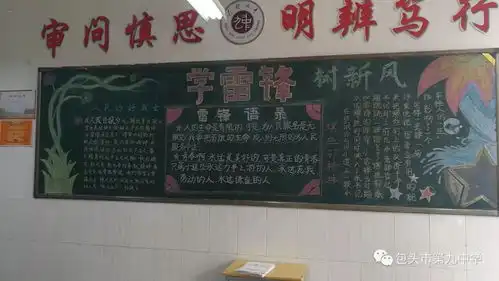学雷锋树新风讲文明懂礼貌包头九中2018年主题黑板报评比结果