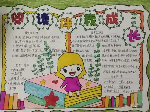 铜仁市第四小学开展书香伴我成长,阅读成就未来读书手抄报书签评比活动