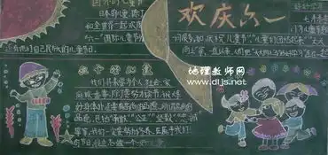 庆六一黑板报3