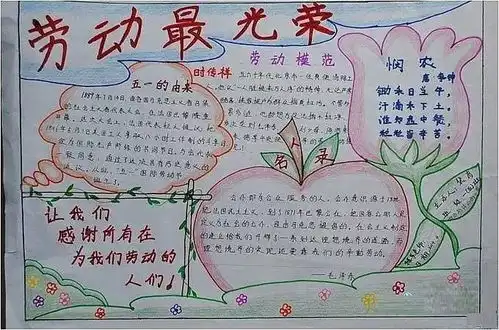 2020年小学生五一节手抄报大全