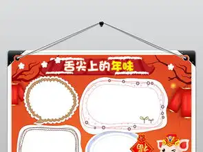 舌尖上的年味小报春节美食手抄报psd模板图片素材psd下载21.05mb春节元旦手抄报大全节日手抄报