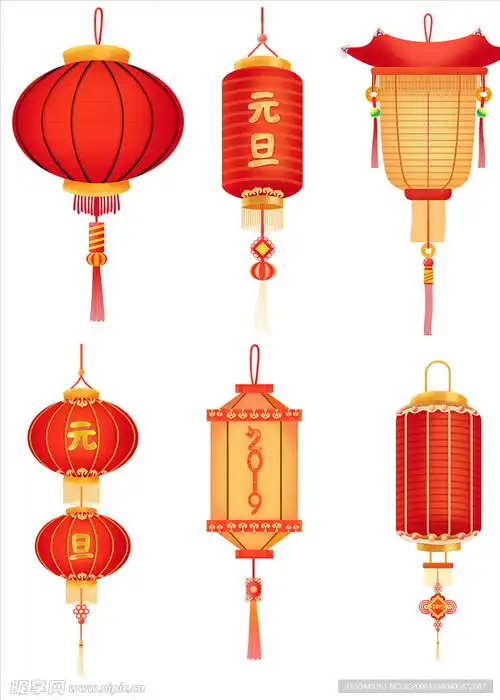 灯笼素材节日灯笼新年灯笼图标设计图