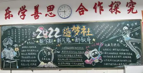 新板报展新风采,新教育开新气象36中初中部新学期黑板报评比