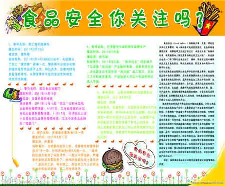 食品安全手抄报论食品安全